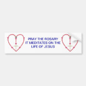 Kleines Herzen Rosenbeet Autoaufkleber (Vorne)