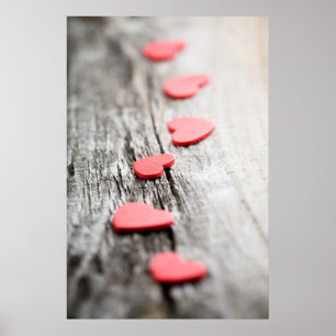 Kleines Herzplakat/Leinwanddruck Poster