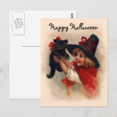 Kleines Hexenmädchen Postkarte (Vorne/Hinten)