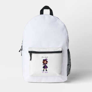 Kleines Hexenmädchen, Sprüche und Funkeln Hallowee Bedruckter Rucksack