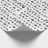 Kleines Hochzeitssymbol Geschenkpapier (Ecke)