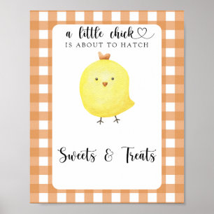 Kleines Huhn - Süßigkeiten und Leckereien Babydusc Poster