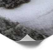 Kleines italienisches Dorf im Berg | Art der AI Poster (Ecke)