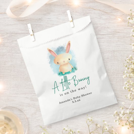 Kleines Kaninchen - Babydusche Geschenktütchen (Ausgeschnitten)