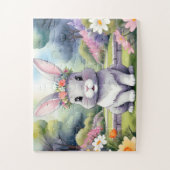 Kleines Kaninchen, Ostern Puzzle (Vertikal)