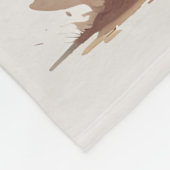 Kleines Kaninchen Personalisiert Fleecedecke (Ecke)