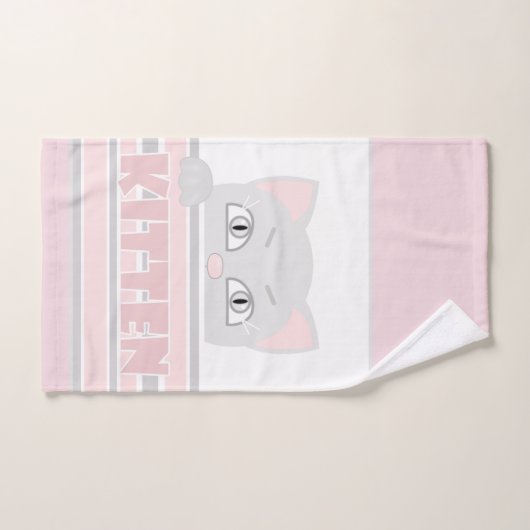 Kleines Kätzchen Badhandtuch Set (Handtuch)