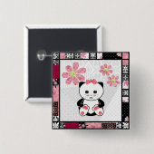 Kleines Kätzchen Button (Vorne & Hinten)