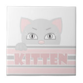 Kleines Kätzchen Fliese (Vorderseite)