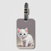Kleines Kätzchen Gepäckanhänger (Vorderseite Vertikal)
