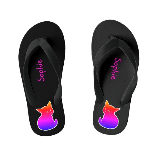 Kleines Kätzchen Kinderbadesandalen (Fußbett)