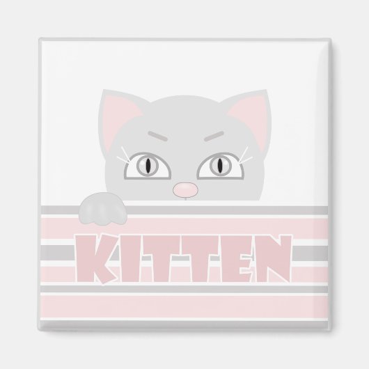 Kleines Kätzchen Magnet (Vorne)