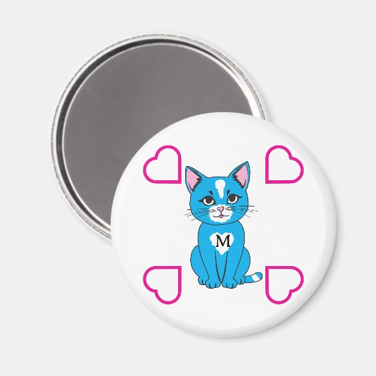 Kleines Kätzchen Magnet (Vorderseite/Rückseite)