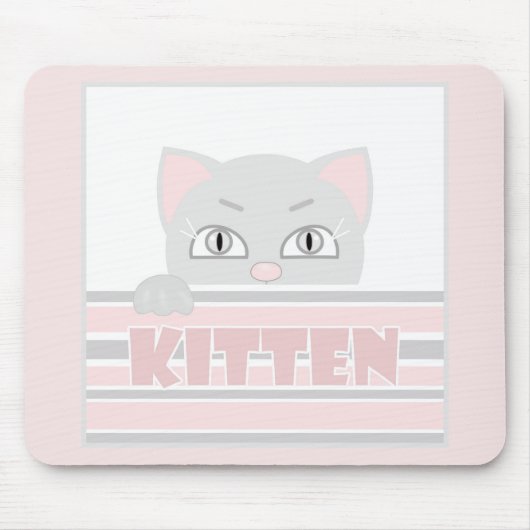 Kleines Kätzchen Mousepad (Vorne)