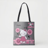 Kleines Kätzchen. personalisierte Dekoration Kaffe Tasche (Vorderseite)