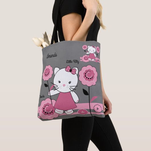 Kleines Kätzchen. personalisierte Dekoration Kaffe Tasche (Von Nahem)