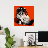 Kleines Kätzchen Poster (Heimbüro)