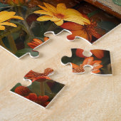 Kleines Kätzchen schlafend im Gartenschuppen mit B Puzzle (Seite)