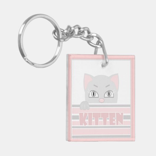 Kleines Kätzchen Schlüsselanhänger (Vorderseite links)