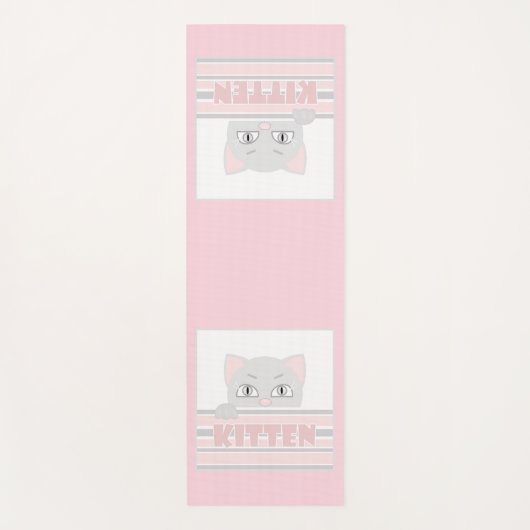 Kleines Kätzchen Yogamatte (Vorderseite)