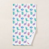 Kleines Katzenhandtuch-Set Badhandtuch Set (Handtuch)