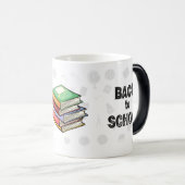 Kleines Kind, Bücher | Zurück zur Schule Verwandlungstasse (VorderseiteRechts)