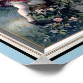 Kleines Kind, das Mandoline spielt Poster (Ecke)