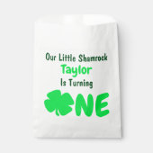 Kleines Kleeblatt 1. Geburtstag Geschenktütchen (Vorderseite)