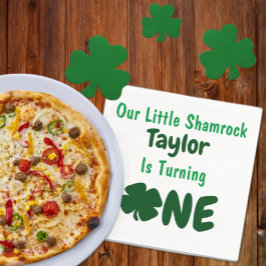 Kleines Kleeblatt 1. Geburtstag Serviette