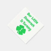 Kleines Kleeblatt 1. Geburtstag Serviette (Ecke)