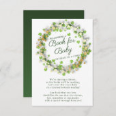 Kleines Kleeblatt Babyduschenbuch für Babykarte Begleitkarte (Vorne/Hinten)