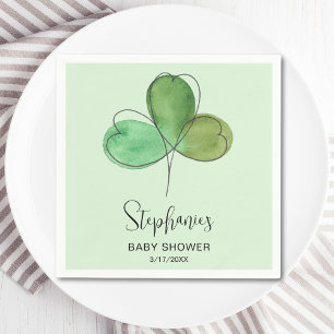 Kleines Kleeblatt Green Baby Dusche Serviette