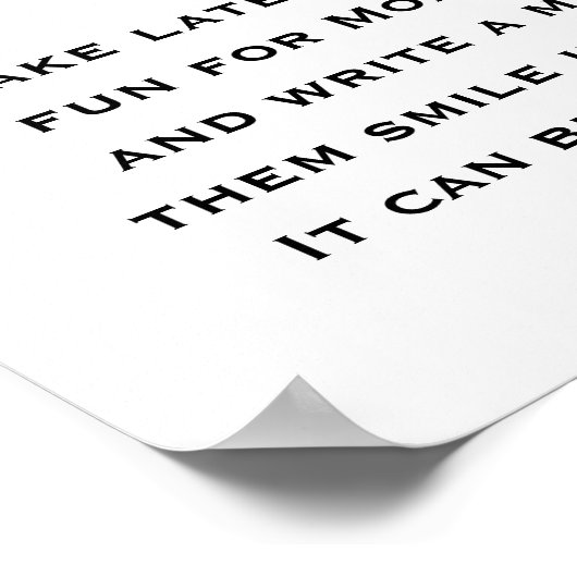 Kleines Kleeblatt Spaß Kinderdusche Spätabenteuer Poster (Ecke)