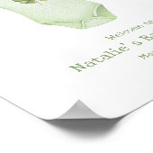 Kleines Kleeblatt St Patrick's Baby Dusche Willkom Poster (Ecke)