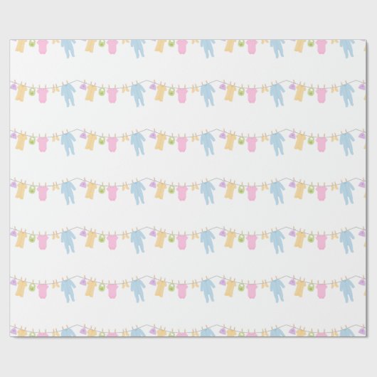 Kleines Kleiderwackelpapier Geschenkpapier (Flach)