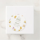 Kleines Küken ist auf dem Weg Babydusche auf dem B Geschenkanhänger (Beispiel)