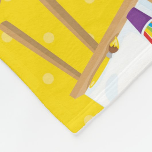 Kleines künstlerisches Muster Fleecedecke (Ecke)