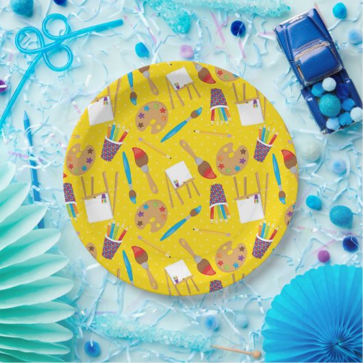 Kleines künstlerisches Muster Pappteller (Party)