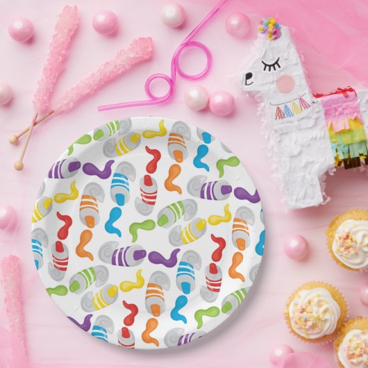 Kleines künstlerisches Muster Pappteller (Party)