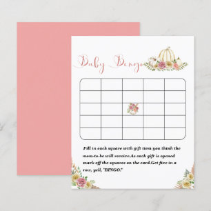 Kleines Kürbisbaby-DuschspielPaper Sheet