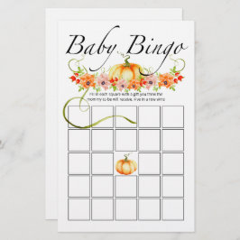 Kleines Kürbiskuchen-Bingospiel