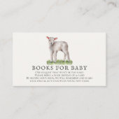 Kleines Lamb-Baby-Duschbuch Anfrage Begleitkarte (Vorderseite)