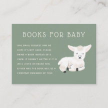 Kleines Lamb-Baby-Duschbuch Anfrage