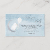 Kleines Lamb-Baby-Duschbuch Anfrage Begleitkarte (Vorderseite)