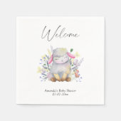 Kleines Lamm - Begrüßungsbaby-Dusche Serviette (Vorderseite)