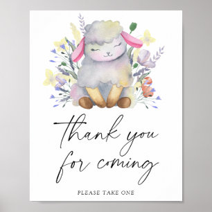 Kleines Lamm - Danke, dass du gekommen bist Poster