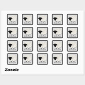 Kleines Lamm Danke Stickers (Platz) (Blatt)