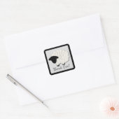 Kleines Lamm Danke Stickers (Platz) (Umschlag)
