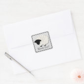 Kleines Lamm Danke Stickers (Platz) (Umschlag)