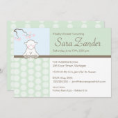 Kleines Lamm| Einladungen zur Kinderdusche (Vorne/Hinten)